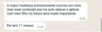 Depoimento de professora sobre o método